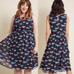 ModCloth Surprise Essential Sleeveless Dress-Boats